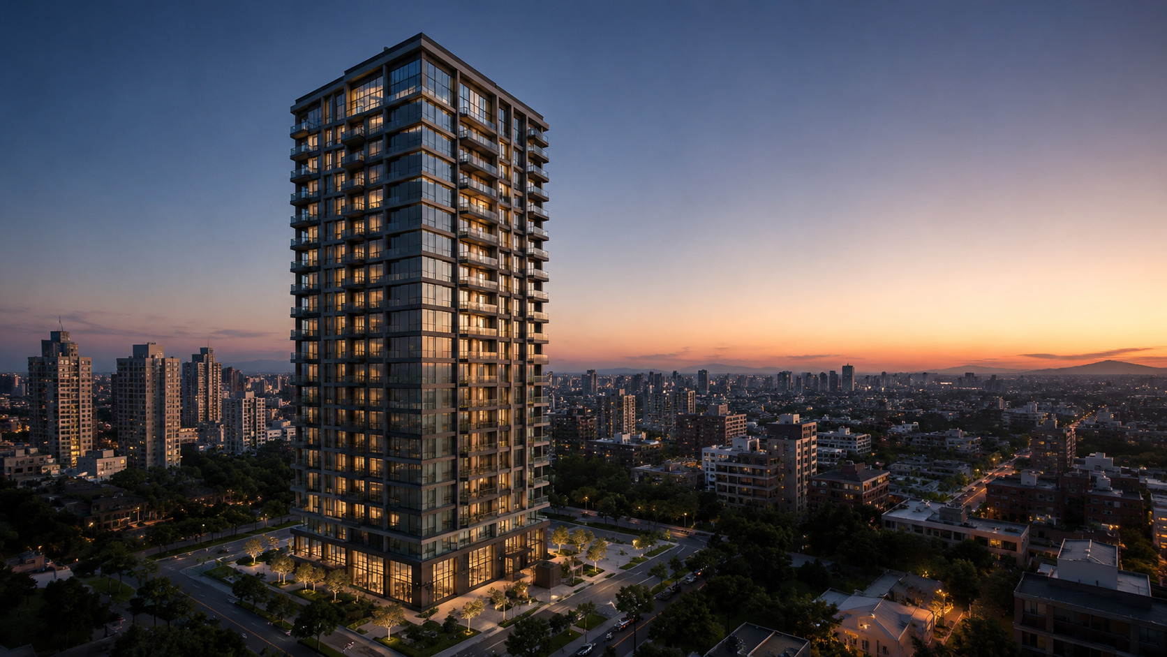 High-rise mixed-use tower — central plant, pressure zoning and MEP coordination